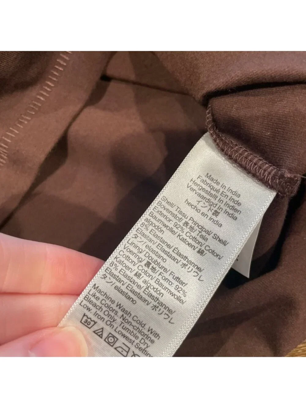 NWT J.Crew Tank Top Sz M Brown Stretch Cotton Shelf-Bra Slim Fitted Staple Basic